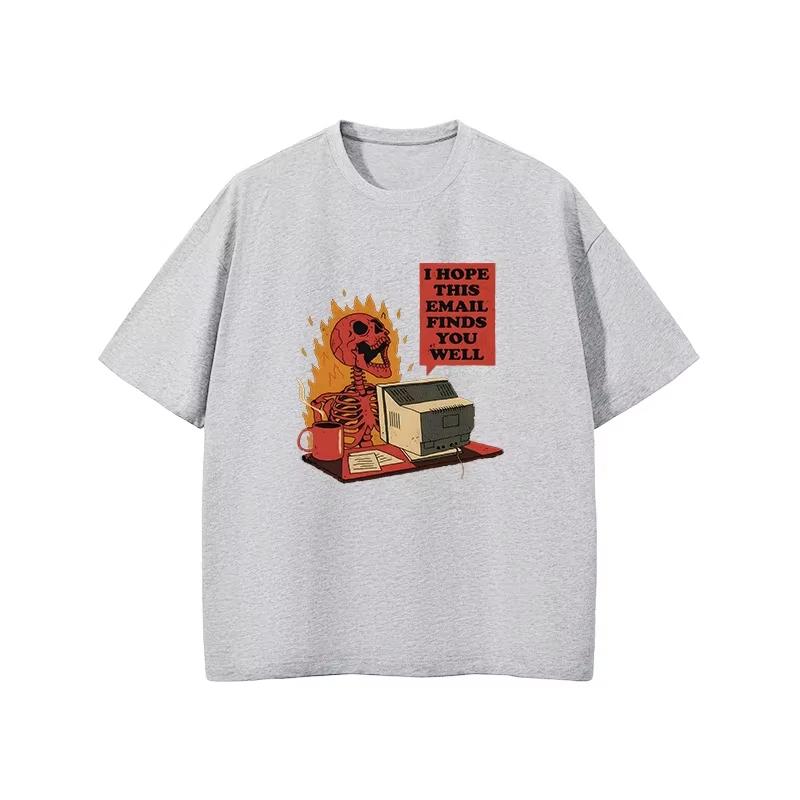 

Я надеюсь, это письмо найдет вашу хорошо напечатанную одежду с дизайном «Злой череп», мужскую летнюю трендовую одежду и женские футболки с коротким рукавом. 3XL