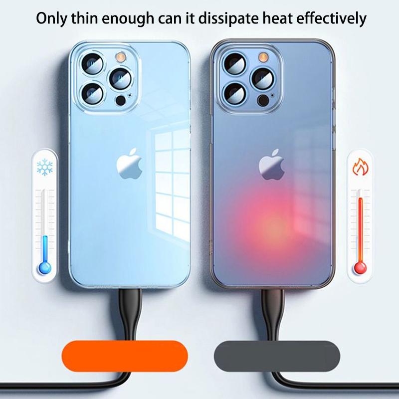 HD Clear Durable Silicone Phone Cover For Iphone Upgraded Lens Anti-Break Anti-Smudge Essential Daily For Iphone Accessory Shell