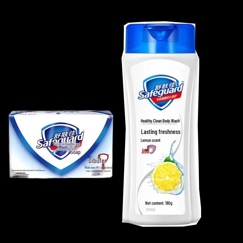 Набор геля для душа Safeguard с ароматом лимона и мыла Pure White