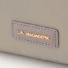Labagagerie Metal Buckle Box Shoulder Bag, Size S, B008502, Greige (26)