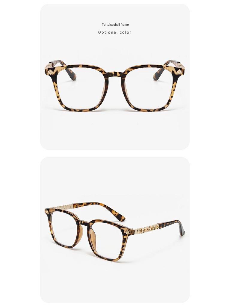 Jay Chou Oversized Fashion Glasses for Women - Arched Eyebrow Line, No-Makeup Look