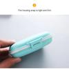 Mini Portable 8 Grids Pill Box Travel Medicine Organizer Container Wheat Sealed Tablets Storage Dispenser Box for Medicines