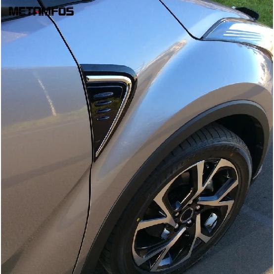 For Toyota C-HR CHR 2016- Chrome Front Door Side Fender Base Cover Molding Trim Decoration Sticker Exterior Accessories