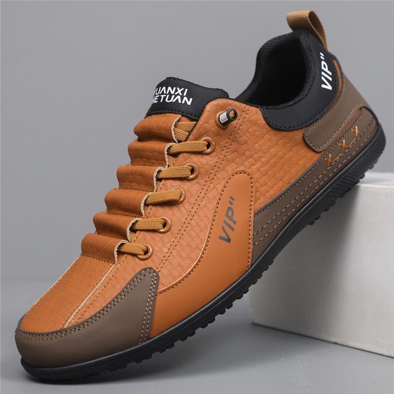 Casual Men's Shoes Autumn New Versatile Fashion Mesh Breathable Lightweight Soft Baseplate Shoes Daily Simple Flat