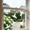 Bird Safe Window Decal 9 Sheets Strike Prevention Decals UV-Reflective Static Cling Guard Sticker Stickers for Glass Collision Deterrent Wild