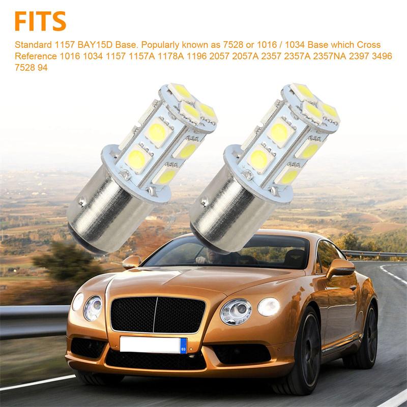 10X 1157 Bay15D P21/5W Car Brake Stop Tail Night Reverse Lamp Car Led Turn Parking Signal Lights Bulb