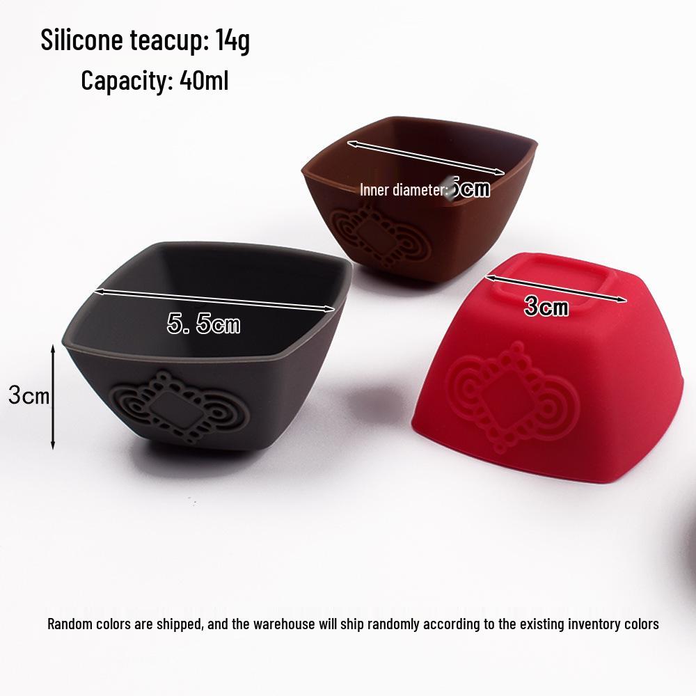 

Китайский классический уличный силиконовый чайник и набор для разделения чая Red