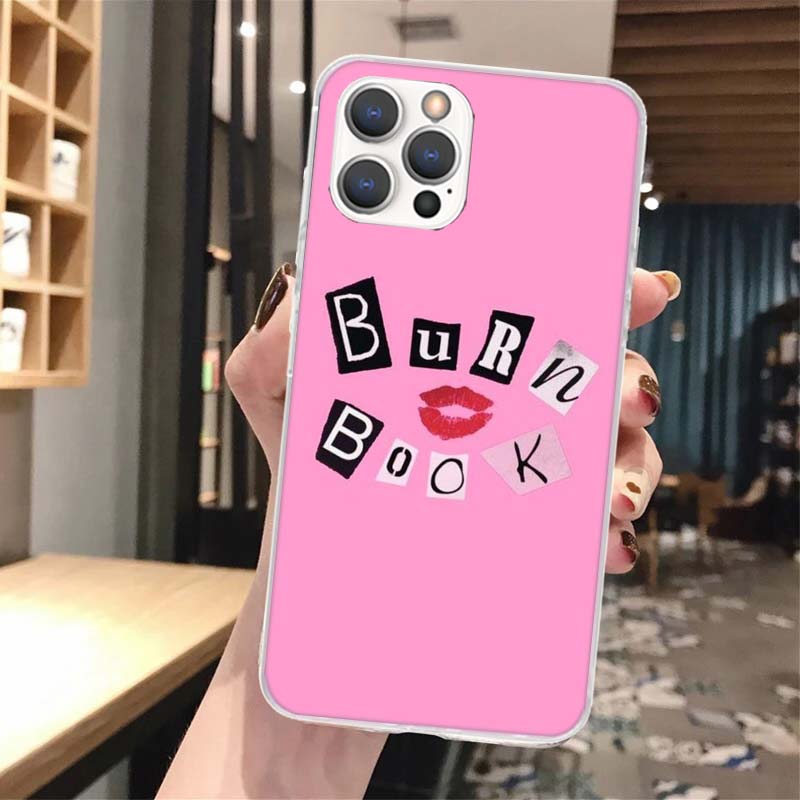 Mean Girls Burn Book Soft Phone Case For iPhone 16 15 14 13 12 11 Pro Max X XR XS 7 Plus 8 + SE 2020 Pattern Customized Cover 14
