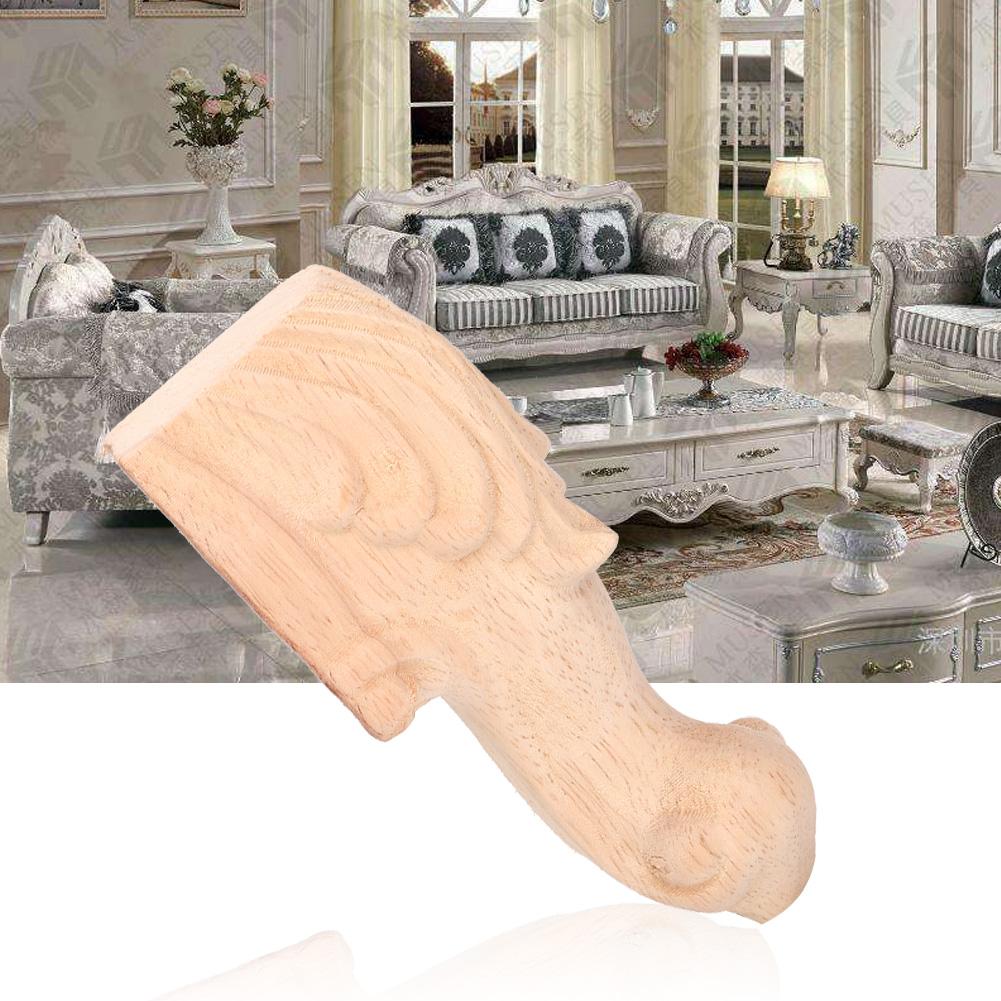 4Pcs Cabinet Legs Carved Table Foot Furniture Leg Sofa Feet European Style