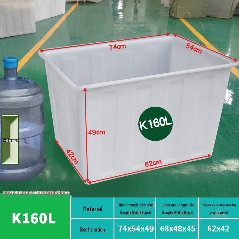Tanque de Agua de Plástico Grueso Rectangular Grande para Piscicultura, Acuicultura y Almacenamiento