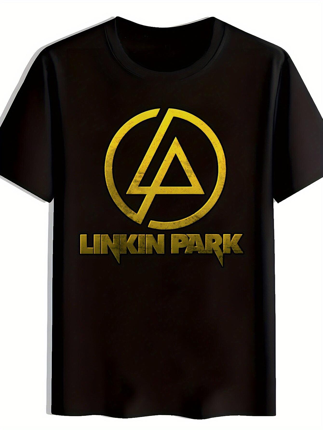 

Linkin Park Graphic T-shirt - Black Short Sleeve Crew Neck Summer Tee for Men & Women XXXXL