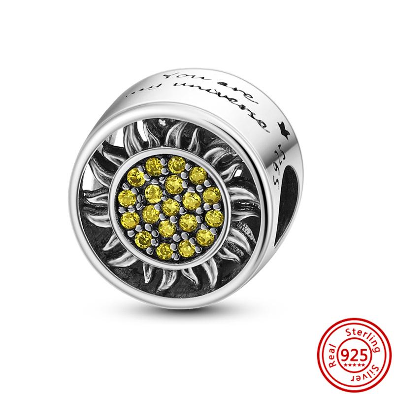 S925 Sterling Silver Butterfly Flower Heart Four Leaf Clover Forever Love Beads Fit Original  Charms Bracelet Fine Jewelry