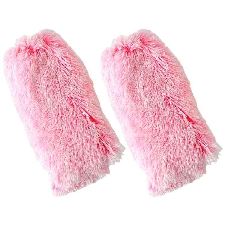 Furry Leg Warmers Winter Wear for Everyday Outfits Festivals Women Colorful Fuzzy Plush Boot Cuffs Footless Calf Socks