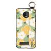 Ring Wristband Phone Case For MOTO Z4 Play Oil Painting Fashion Design Kickstand Anti-knock Back Cover Anti-dust Lanyard