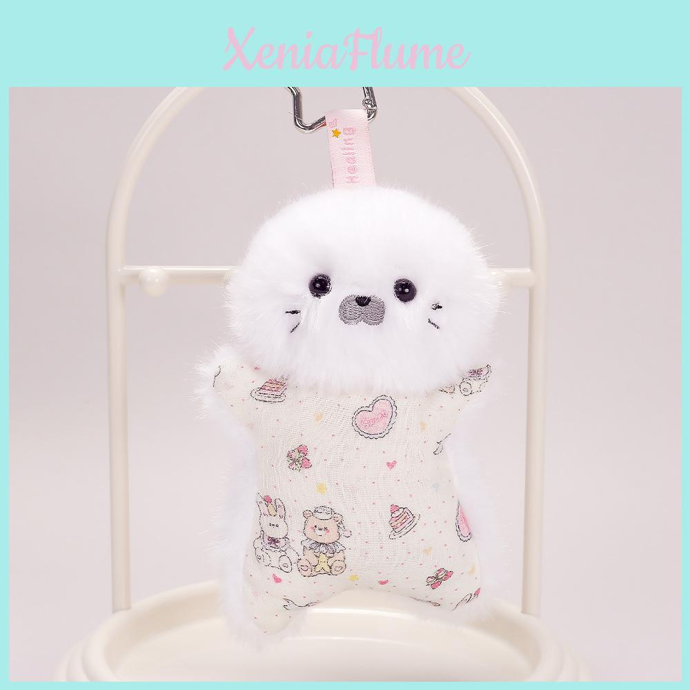 Plush Seal Keychain With Soft Polyester Fill For Stress Relief And Bag Decoration