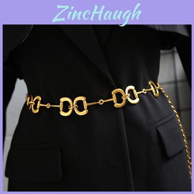 Cadena de Cintura Metálica Para Mujer Con Hebilla de Aleación Accesorio de Cinturón de Moda Para Vestidos y Pantalones
