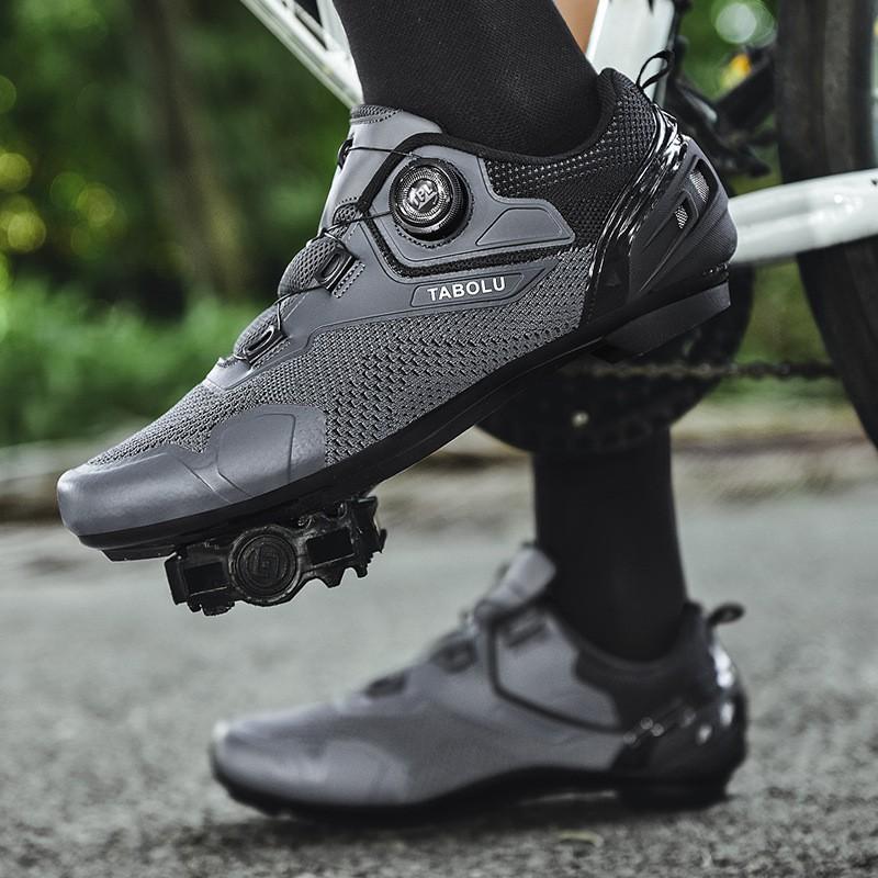 Unisex Cycling Shoes Breathable Flyknit Non-Cleat Road MTB Bike Rubber Sole Men Women