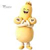 Large Hug Pillow Eggplant Body for Side Sleepers, Soft Long Plush Cushion Sleeping with Removable Washable Cover, Cute Hugging Women Full Support