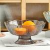 Talerz na owoce z odpływem na dnie Przezroczysta plastikowa miska na owoce Wielofunkcyjny talerz na cukierki owocowe do kuchni, przekąska na przyjęcie, taca na owoce