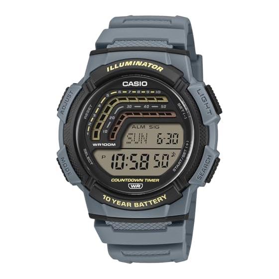 [Casio] CASIO Стандартные цифровые часы WS-1800-2AV Мужские Сине-серые Международная модель [Параллельный импорт]