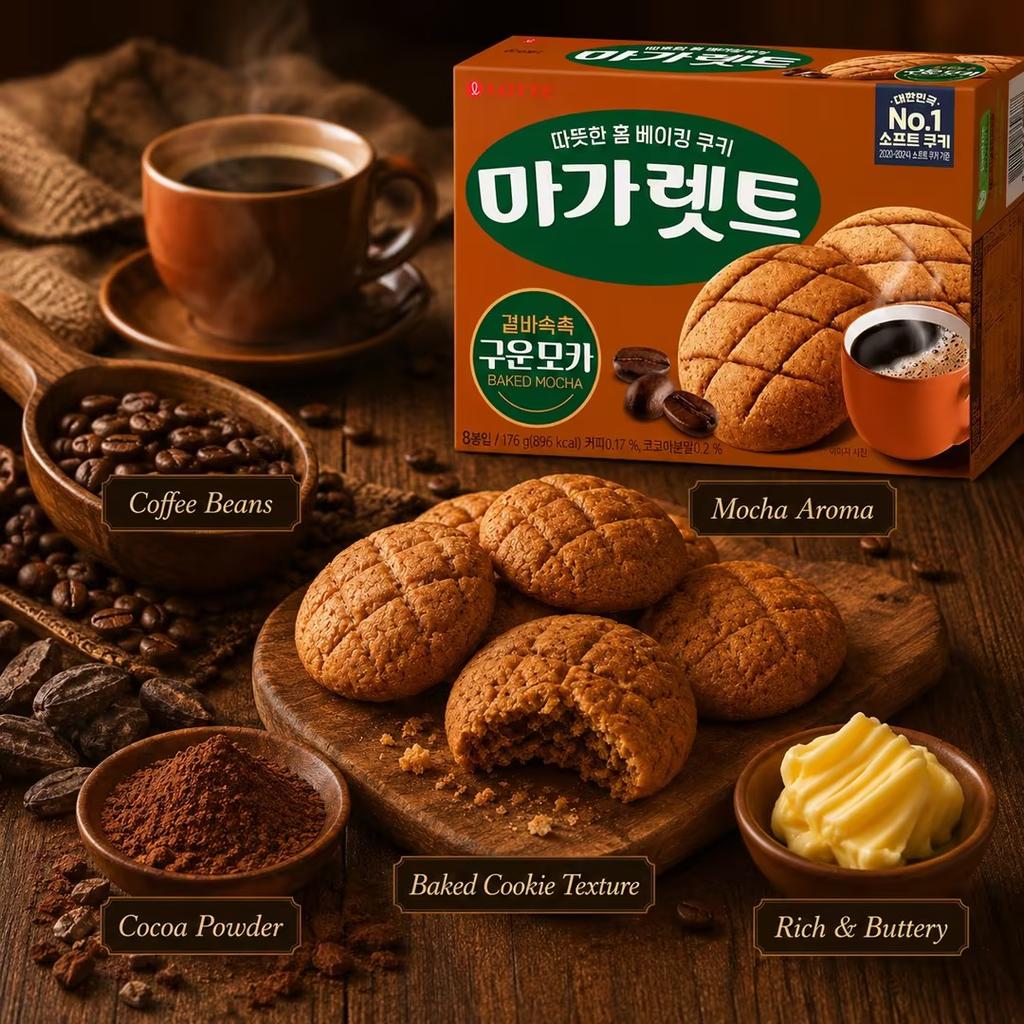 Lotte Margarine Mocha Croquette Snacks 176g