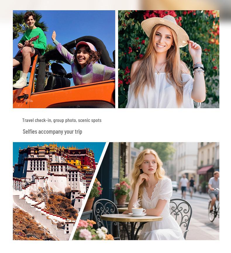Popular Dual-Camera Retro Digital Camera with HD Selfie and Portable Design for Students
