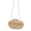 2024 Women's Oval Shell Acrylic Evening Bag with Chain Strap