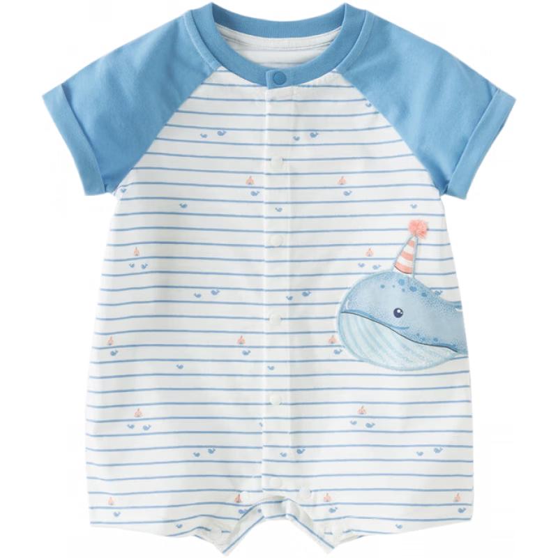 

DAVE&BELLA Baby Boy Striped Summer Romper 80