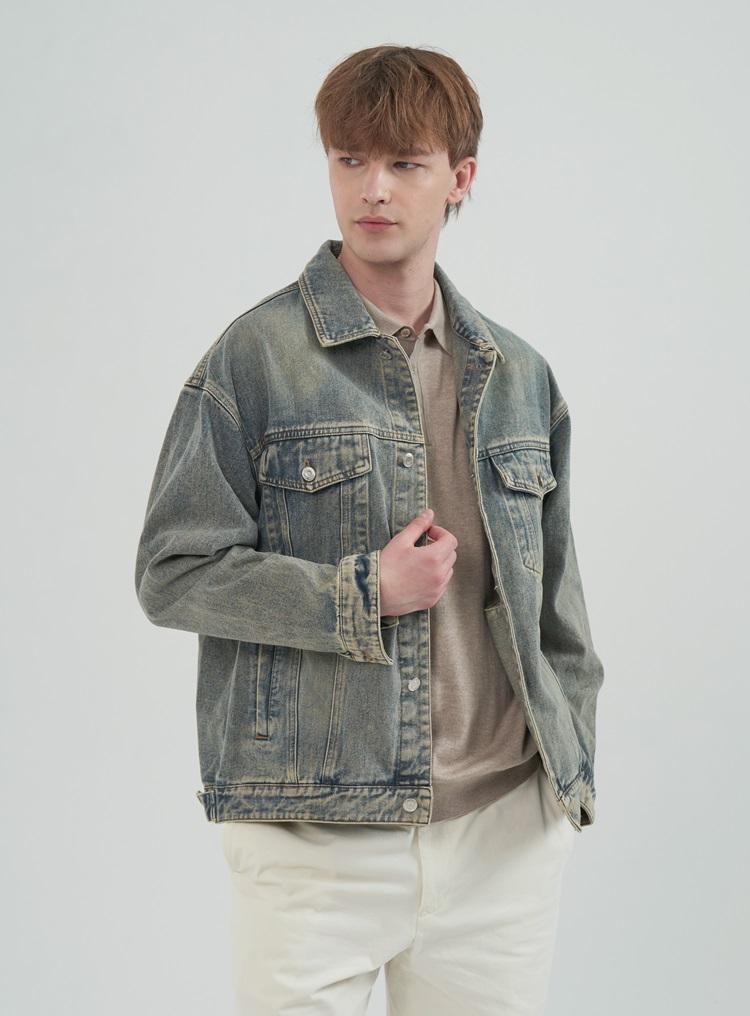 Comspace1980 Vintage Denim Trucker Jacket_Blue