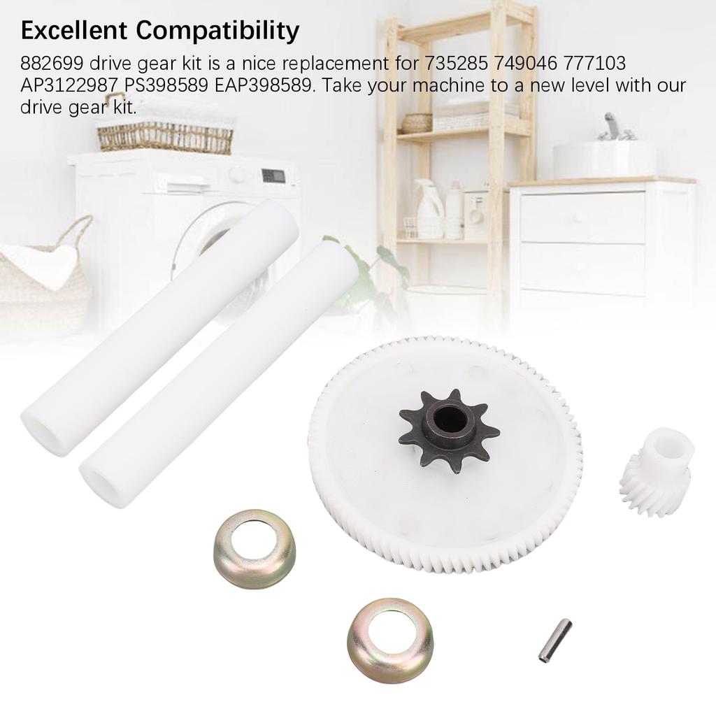 882699 Drive Gear Kit Replacement for 735285 749046 777103 AP3122987 PS398589 EAP398589