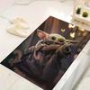 1pz Tappeto Area Tappeto con Motivo Yoda di Star Wars Tappeto Antiscivolo Lavabile a Mano Tappetino per Pavimento Adatto per Soggiorno Camera da Letto Decorazioni per la Casa Decorazioni per la Stanza
