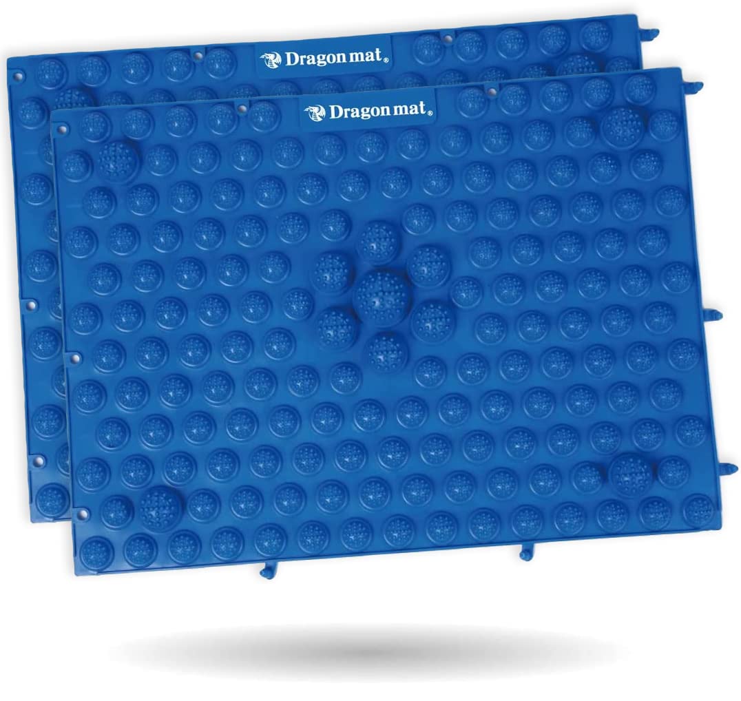 

Massage shop health mat Dragon mat foot pedal foot pressure points of (set 2, blue)