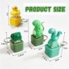 Rechargeable Animal Fidget Clicker Keychain Led Light Sound Stress Relief Sensory Toy Portable Anxiety Relief Bag Pendant Gift