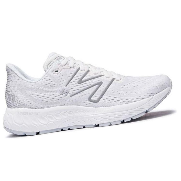 New Balance Women's Fresh Foam X 880v13 White with Light Silver Metallic and Quartz Grey W880W13