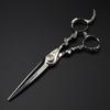 Lhg-18 Silver 6.0 Inch 440C Special-Shaped, Hair Scissors, Hair Scissors, Flat Scissors, Bangs Scissors