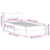 Solid Wood Bed Without Mattress 75 X 190 Cm Pine Wood