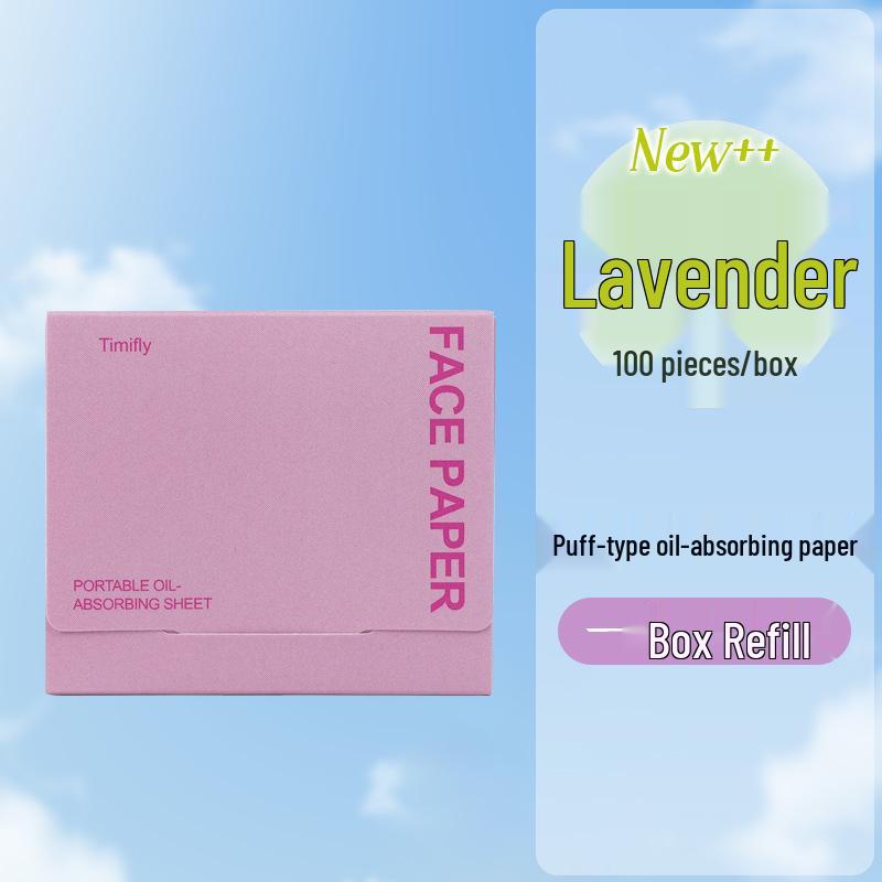 Oil Blotting Paper with Powder Puff & Mirror - Portable and Refreshing, 100 Sheets