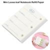 Portable Daily Plan Diary Book Rings Binder Refillable Inner Pages 3-hole Loose-leaf Refill Paper
