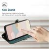 (Green) Case for Xiaomi Redmi Note 14 Pro 4g with Card Slot Stand Flip Folio Book Kickstand Protective Wallet Pu Leather Magnetic Closure