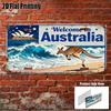 Vintage Sign Yard Signs Wall Art Retro Sign Travel Style Decor Australian Style Decor Gift for Travel Enthusiasts