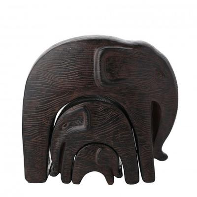 Naturecraft Set of 3 Nesting Elephants