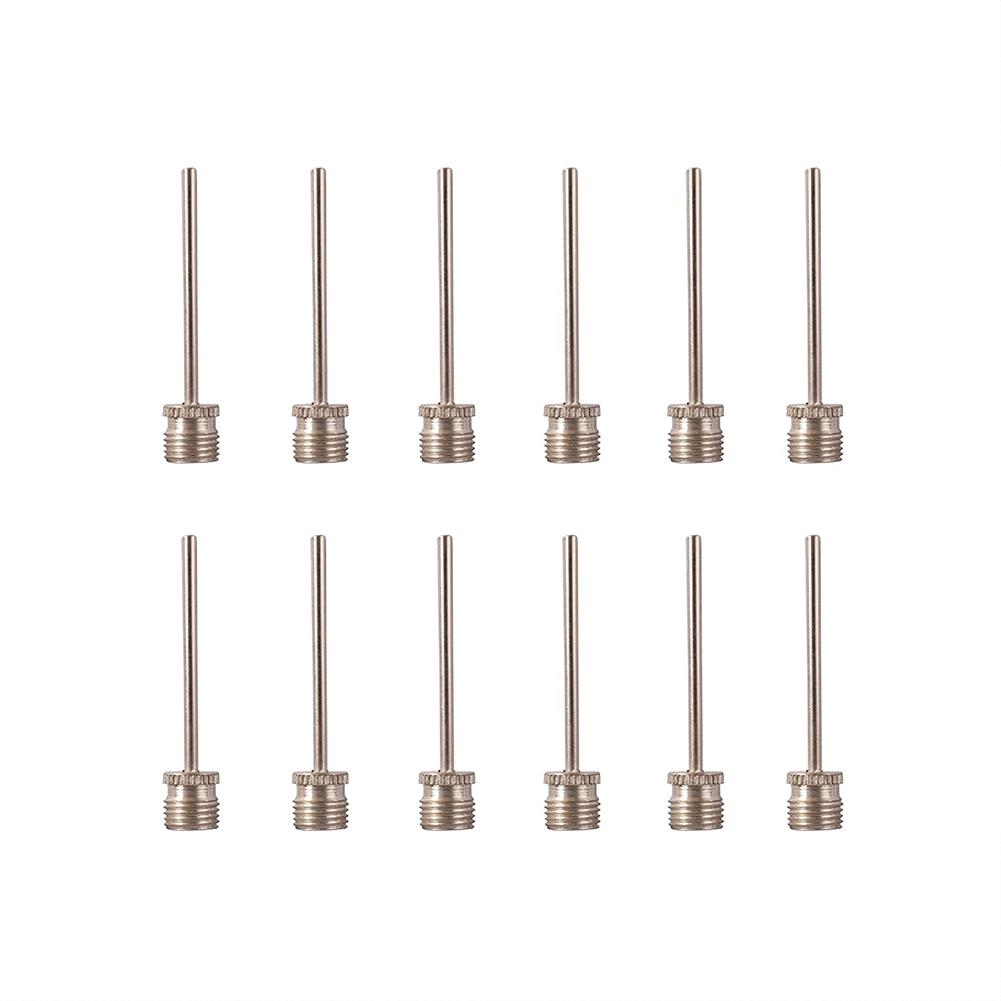 12 Pcs Stainless Steel Universal Rapid Flow Dual-Port Inflation Needles for Ball Gold #1