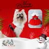 Santa Claus Suit Red Dresses Fashion Dog Cats Warm Photo Costume Pet Supplies