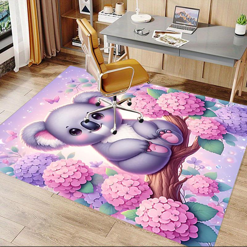 1PC Koala Flowers Extra Large Non Slip Floor carpet, Office, family, bedroom, Studio Large Area Rug Indoor Rugs