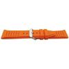 Watch Strap - MY-MONTRE - 22mm - Orange Silicone - Compatible Apple & Casio - Stainless Steel Buckle