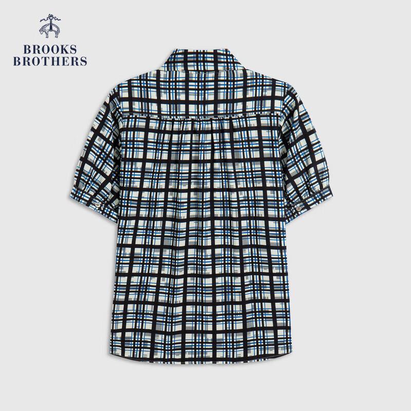 Brooks Brothers Women s Geometric Print Tie-Waist Shirt XS (US 2)