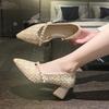 Women Pumps Pointed Toe High Heels Single Shoes for Woman New Elegant Dress Shoes Shallow Wedding Shoes Ladies Office Party Shoe
