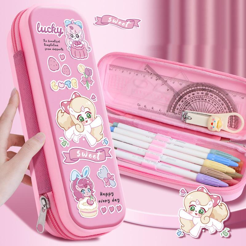 

Мультяшный пенал большой вместимости Капибара Многофункциональная сумка для карандашей Милый органайзер для студенческой канцелярии Школьные принадлежности Подарки