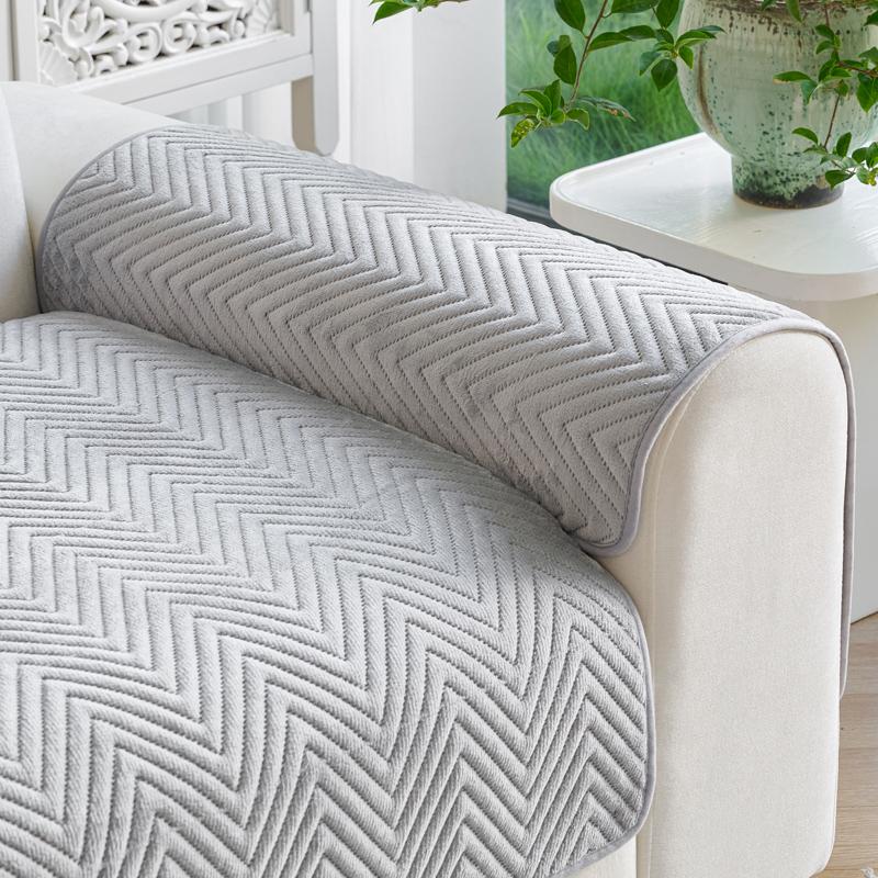 Geometry Pattern Thicken Sofa Cover Universal Soft Non-slip Couch Towel Mat for Living Room Four Seasons