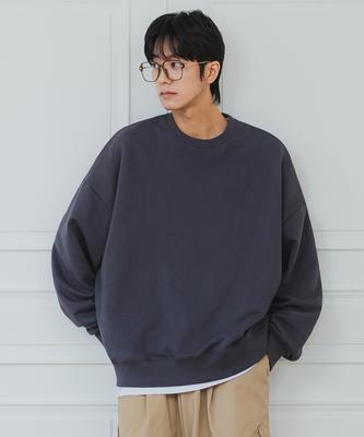 ALVINCLO Plain Balloon Fit Sweatshirt Mar369 (4 Colors)